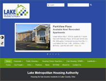 Tablet Screenshot of lakehousing.org